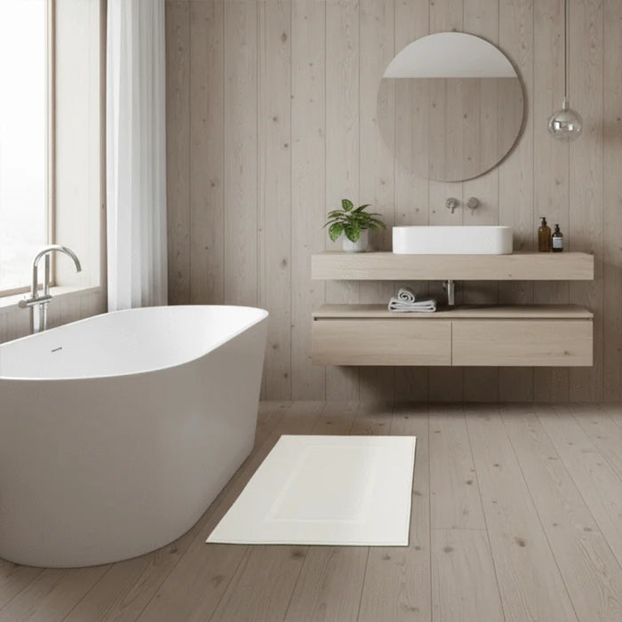 Vloerhanddoek van Katoen 50×80 cm – Wit